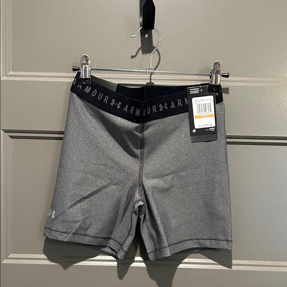Under Armour Charcoal Gray Performance Compression Shorts